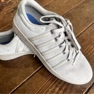 K-Swiss Gray Suede Sneakers